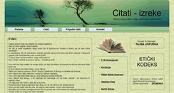 Desktop Screenshot of citati-izreke.net